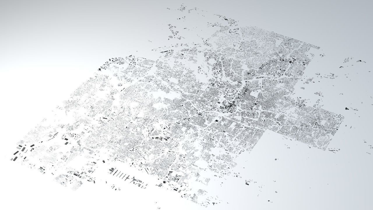 Atlanta Streets and Buildings 3D model_2