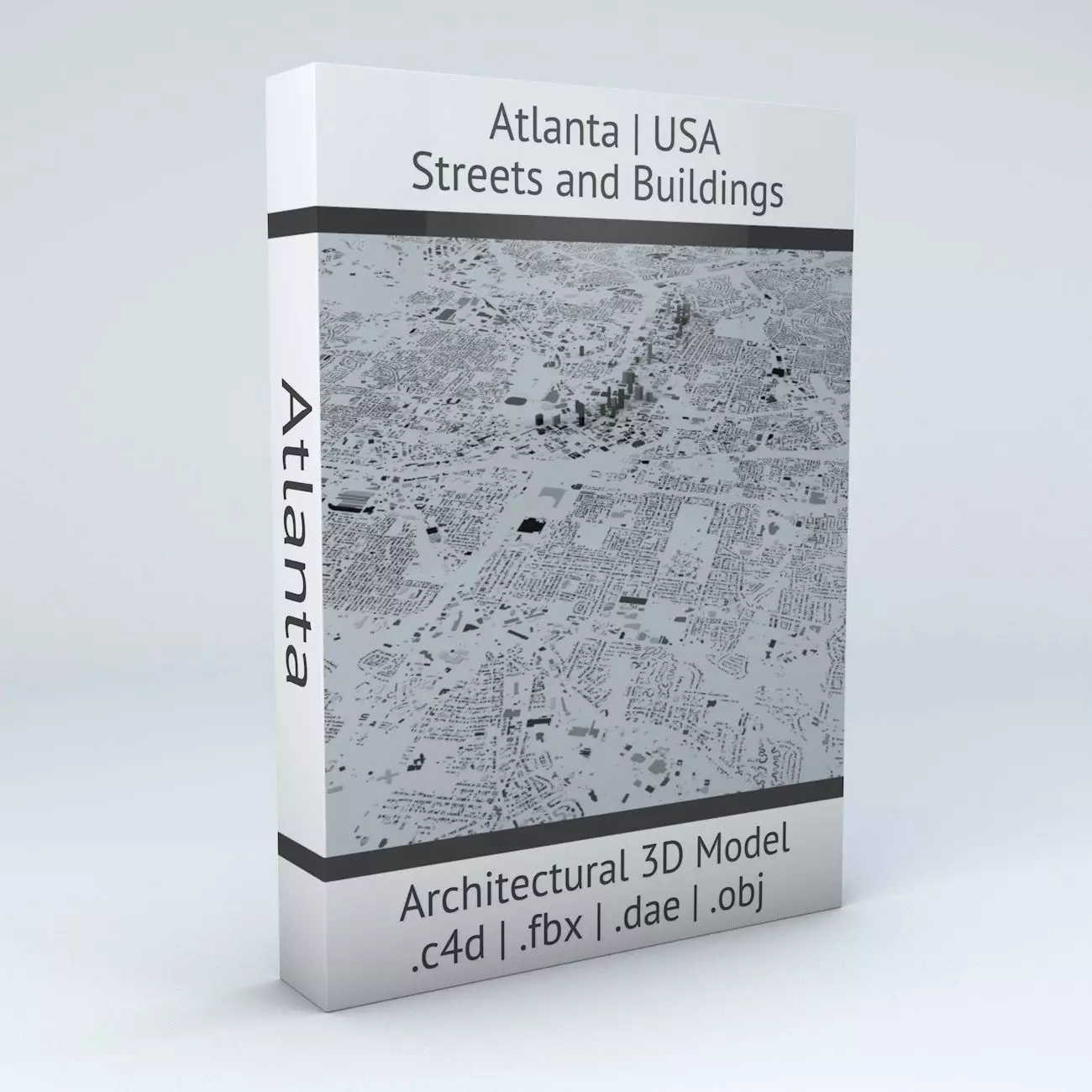 Atlanta Streets and Buildings 3D model_0