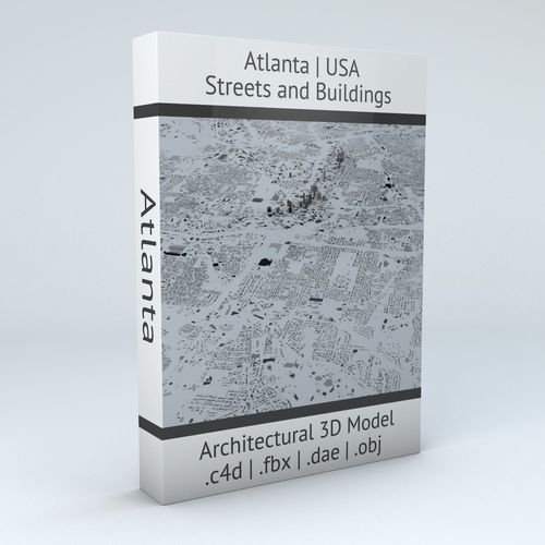 Atlanta Streets and Buildings 3D model