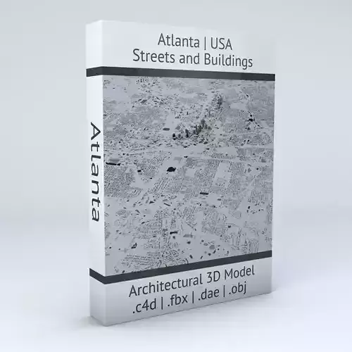 Atlanta Streets and Buildings 3D model