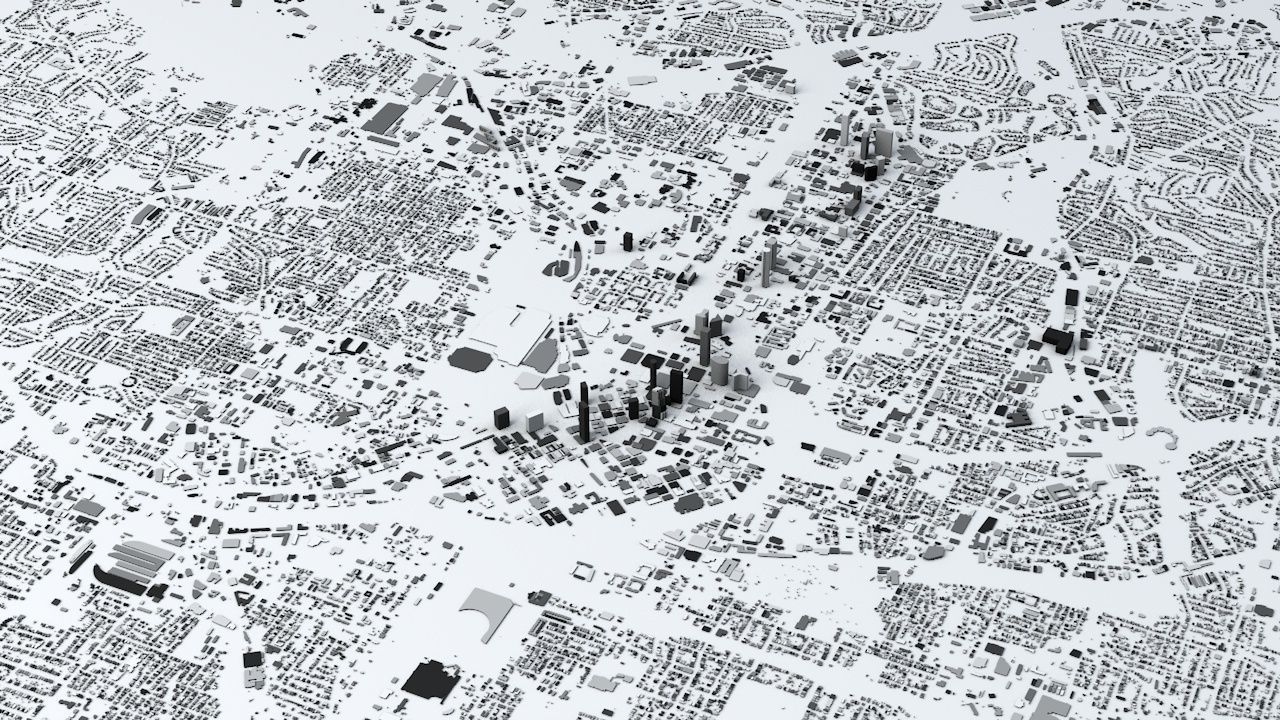 Atlanta Streets and Buildings 3D model_3