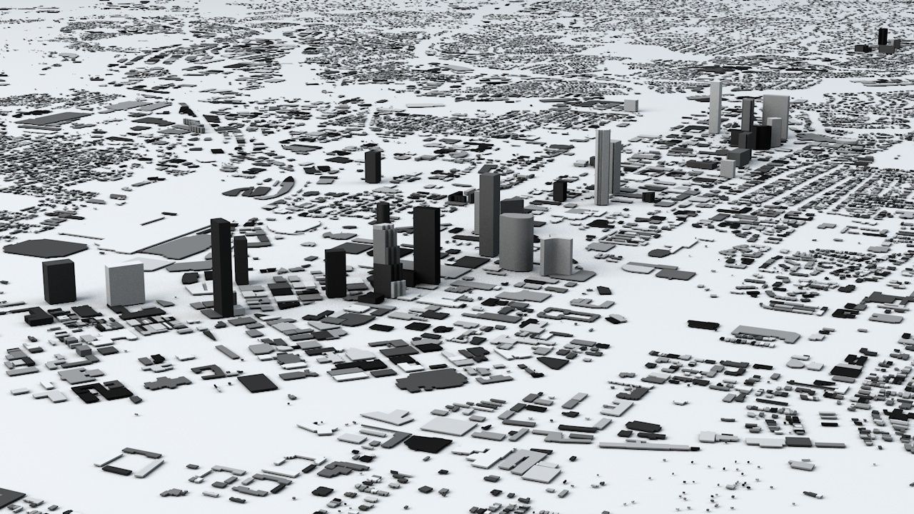 Atlanta Streets and Buildings 3D model_1