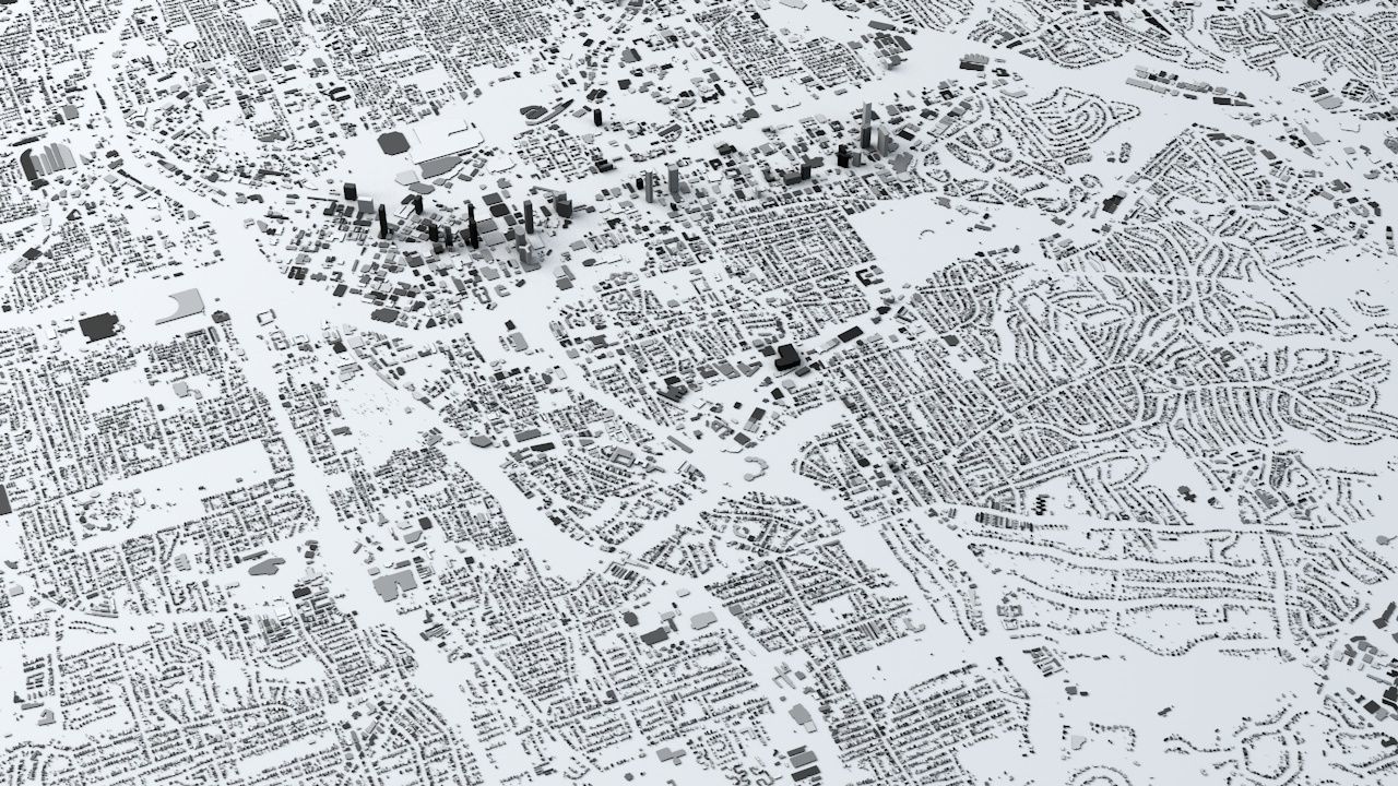 Atlanta Streets and Buildings 3D model_4