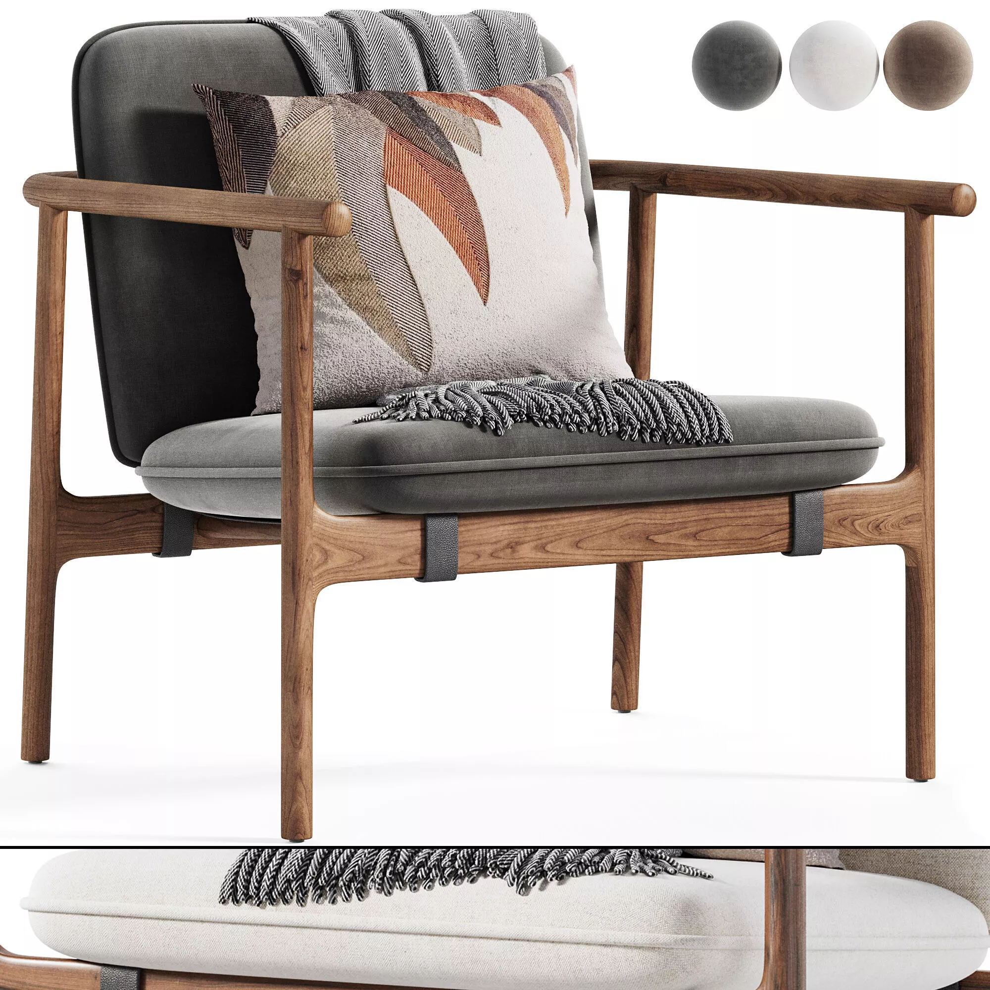 Hoshi armchair by Stylecraft 3D model