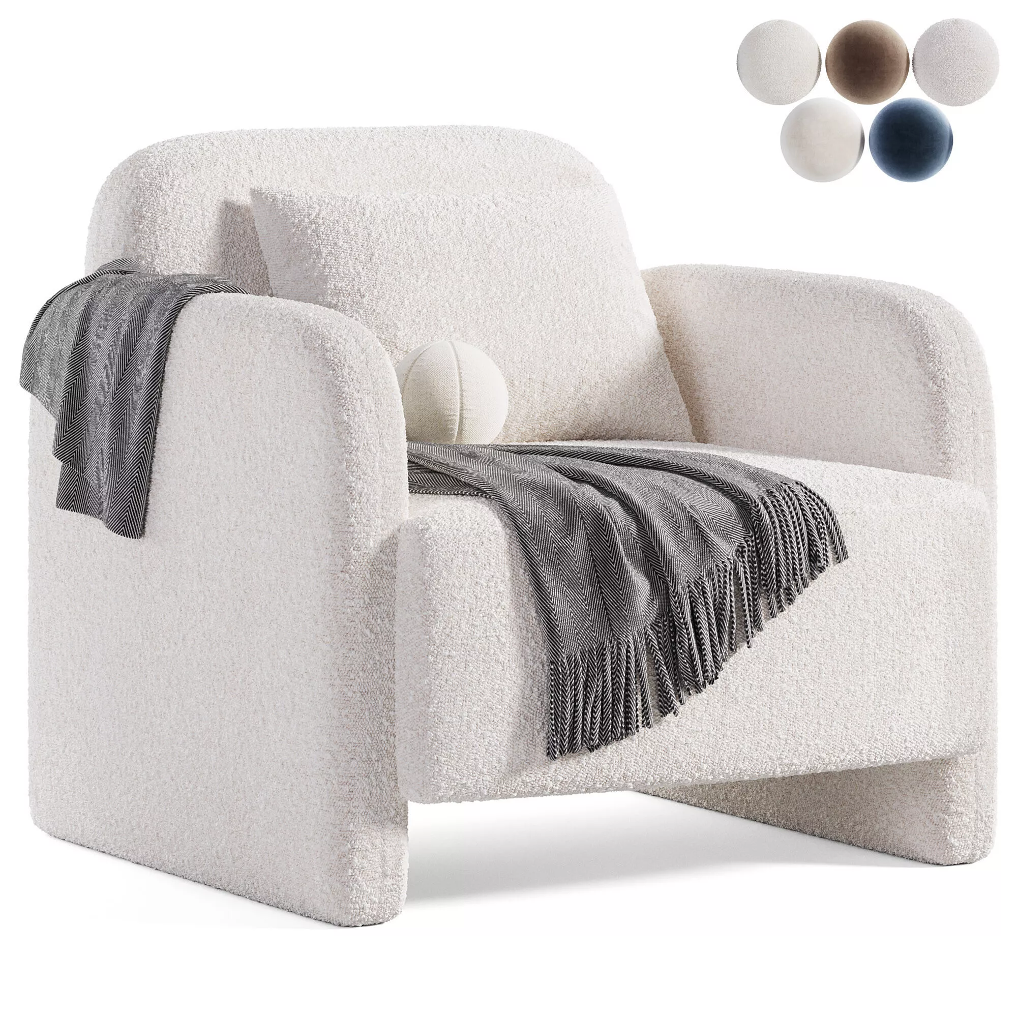 Livia Occasional Chair 3D model