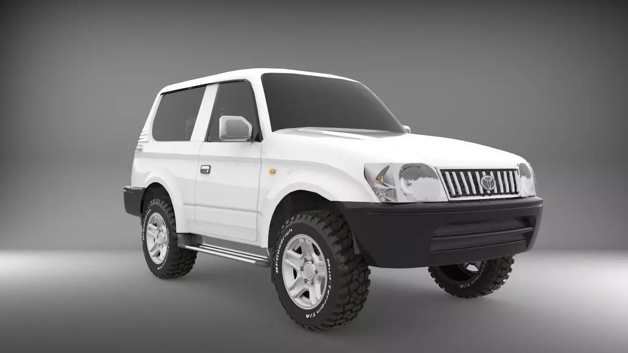 Toyota meru Prado  Low-poly 3D model_0