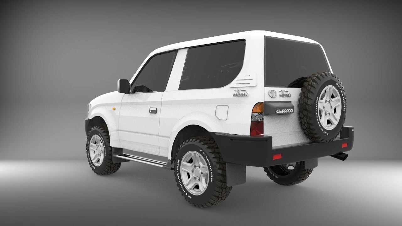 Toyota meru Prado  Low-poly 3D model_1