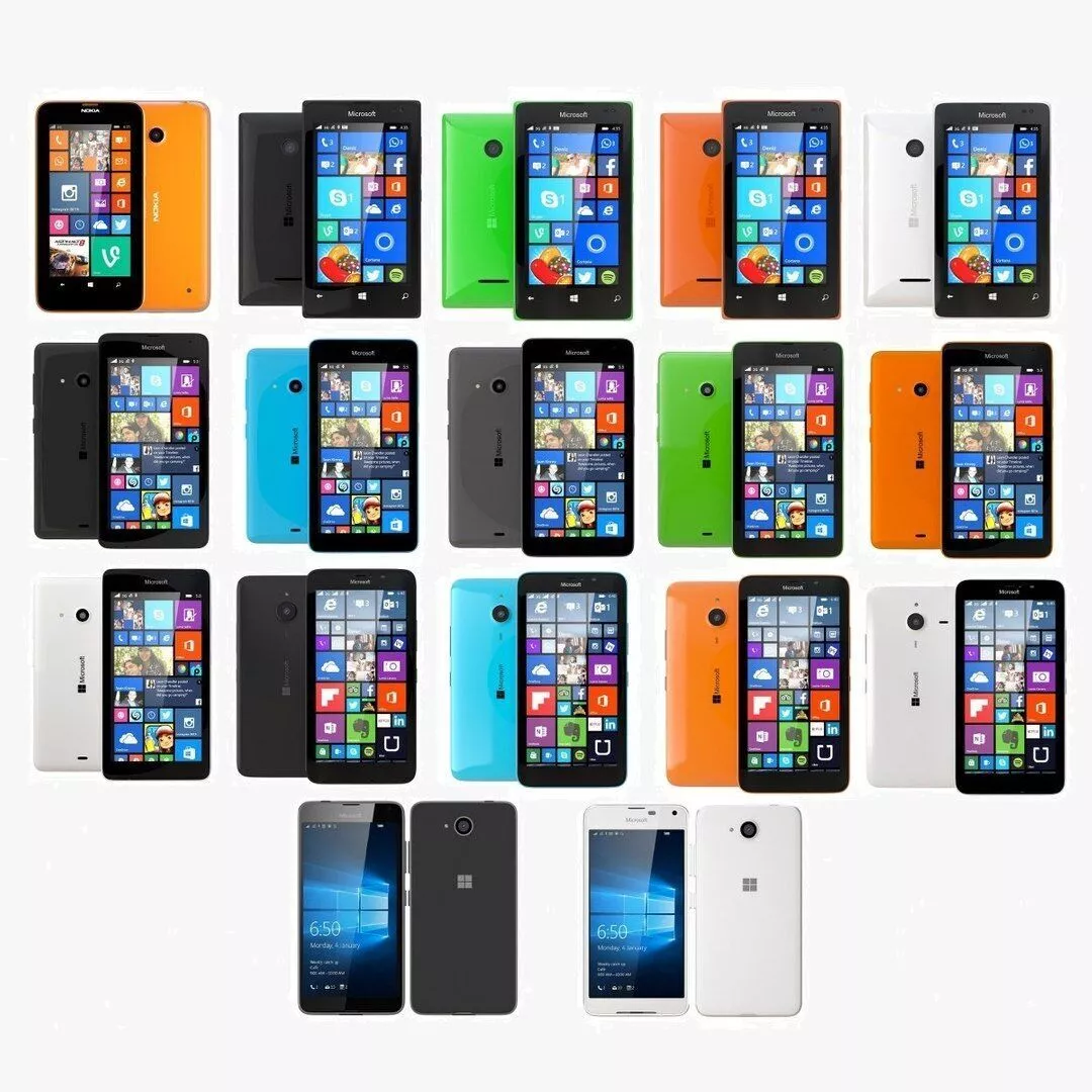 Microsoft 16 Mobile Bundle 3D Model Pack