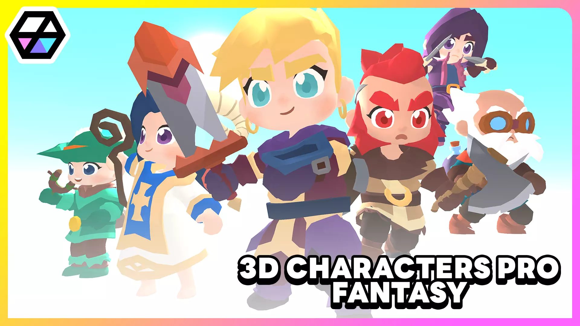 3D Characters Pro - Fantasy Low-poly 3D model