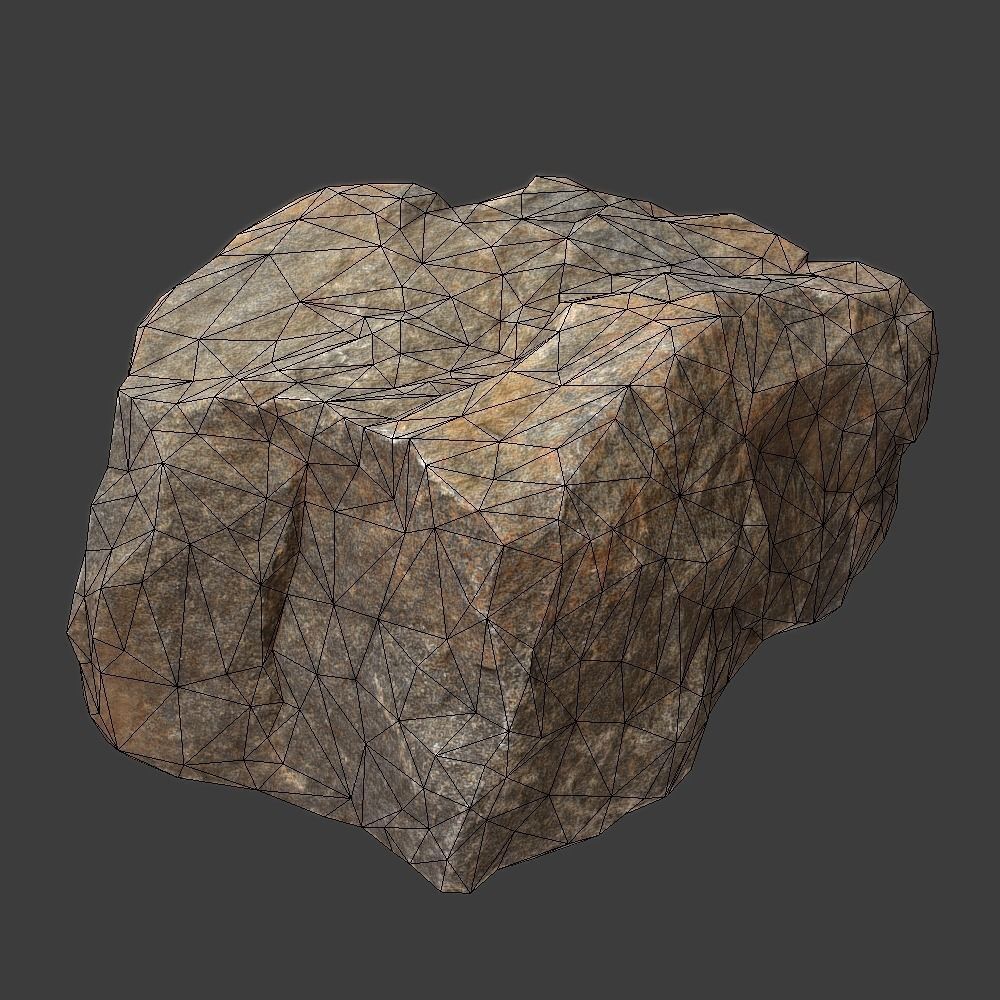 Sheila Stone Low-poly 3D model_1