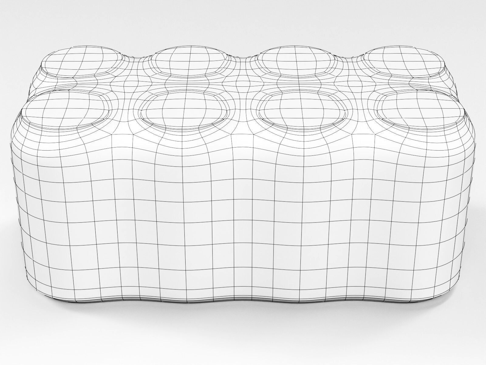 8 pack 330ml shrinkwrapped cans 3D model_3