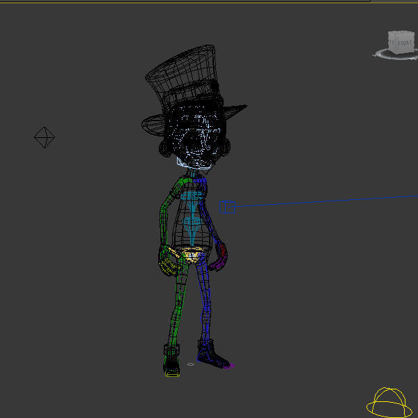 Leprechaun boy Cartoon Rigged 3D model_3