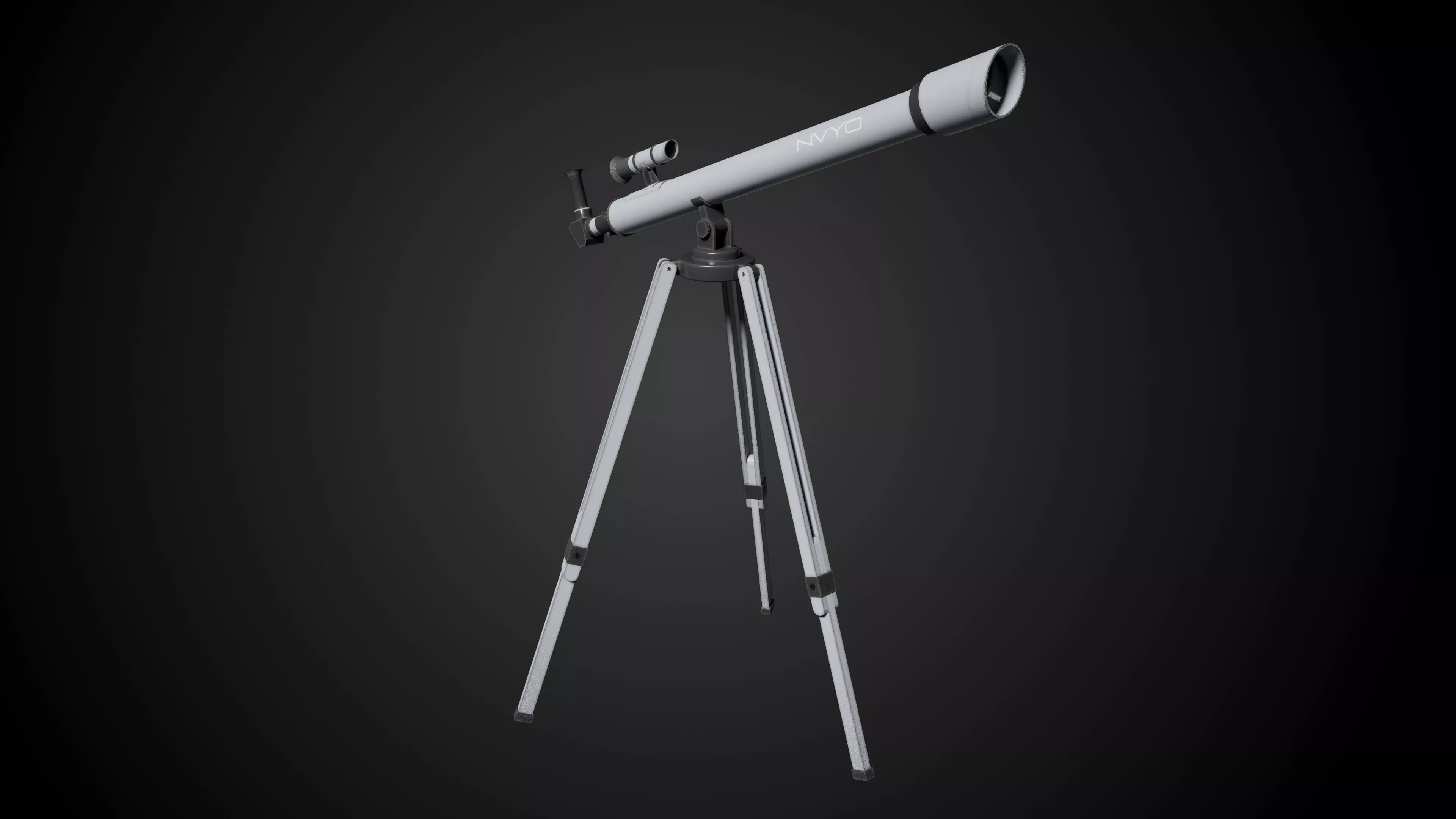 Telescope Low-poly 3D model