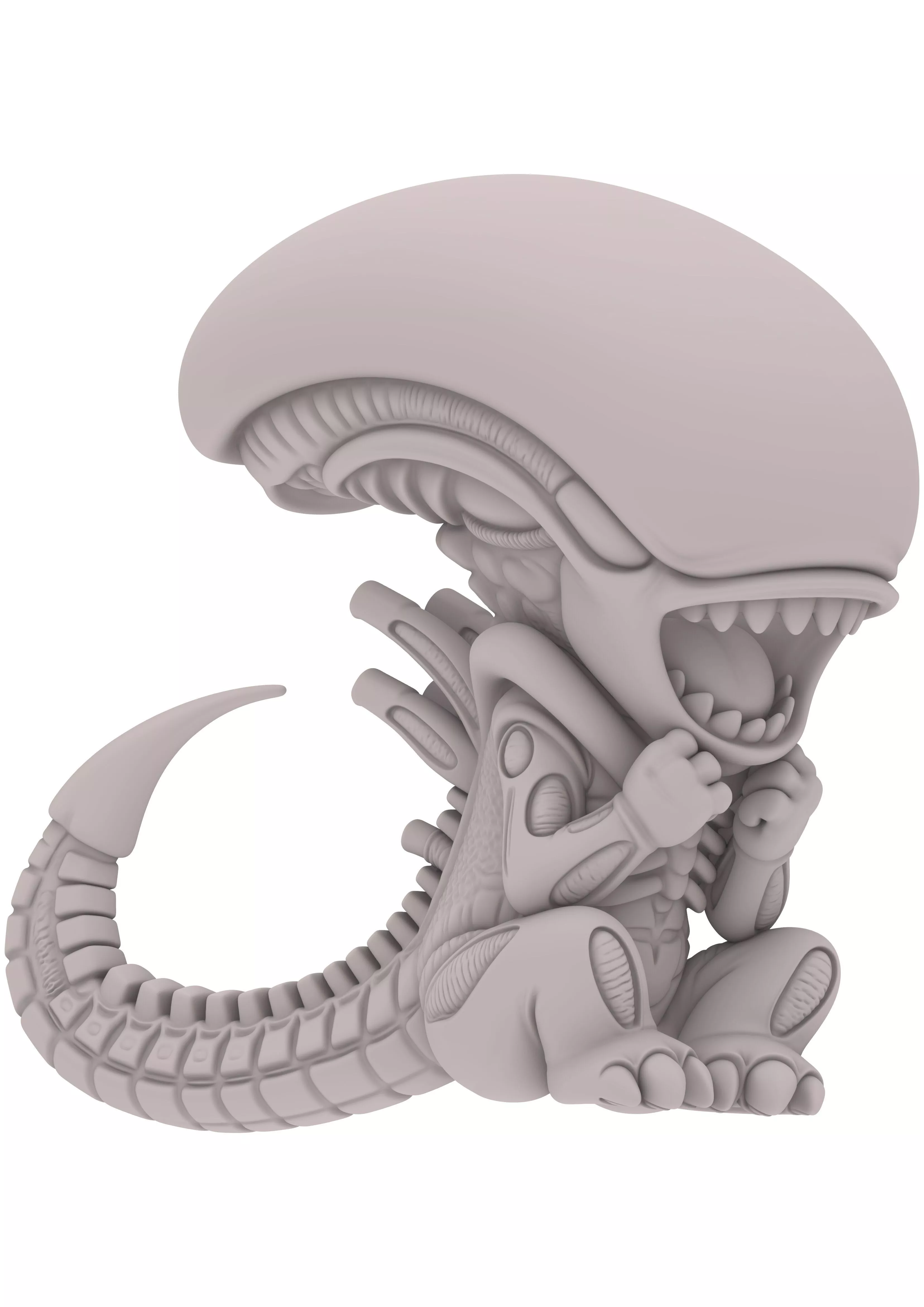 Alien Kreatur Chibi Alien Creature Chibi Baby Alien 3D print model