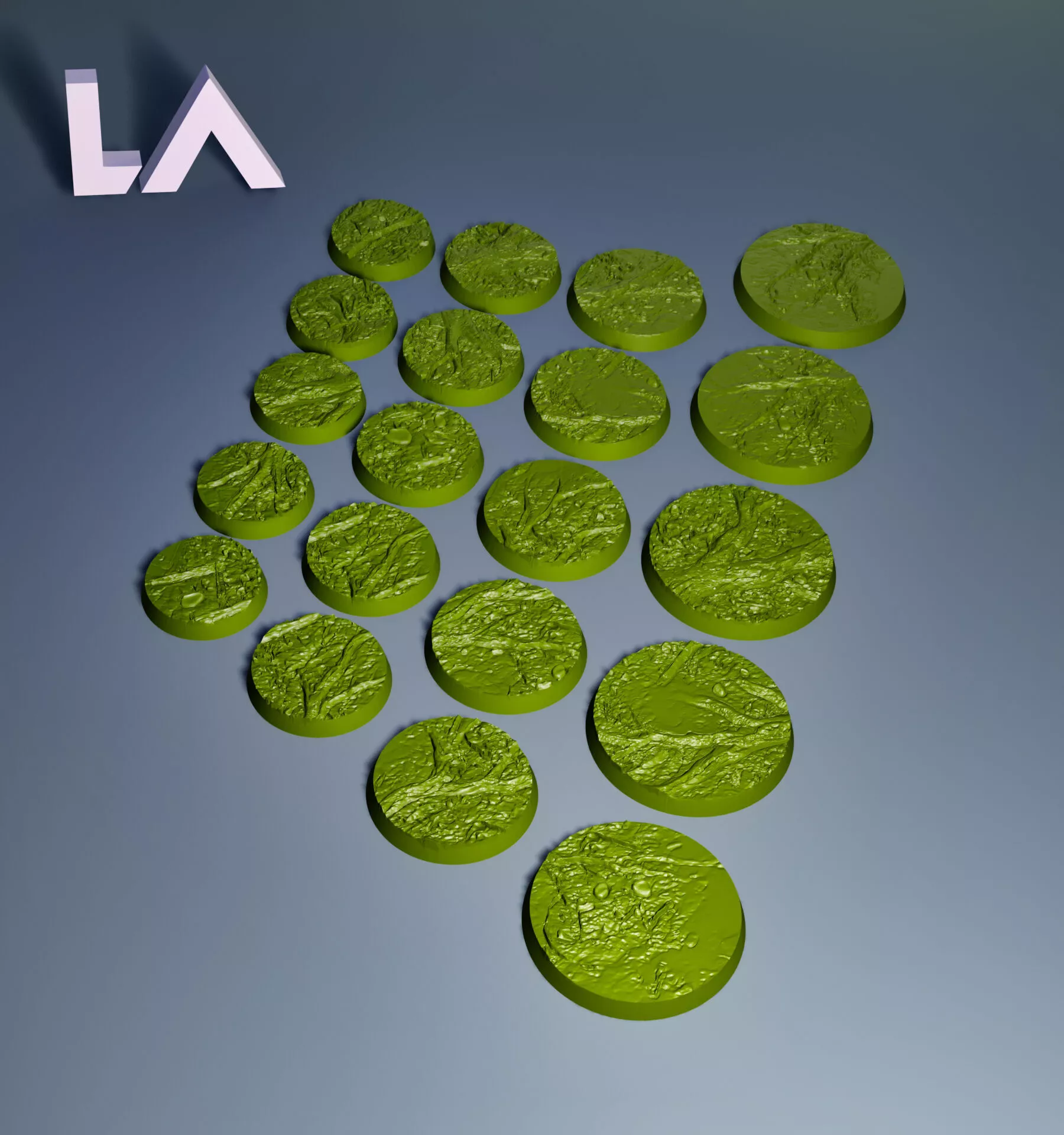 HD Base set 30 - Tree Roots 3D print model