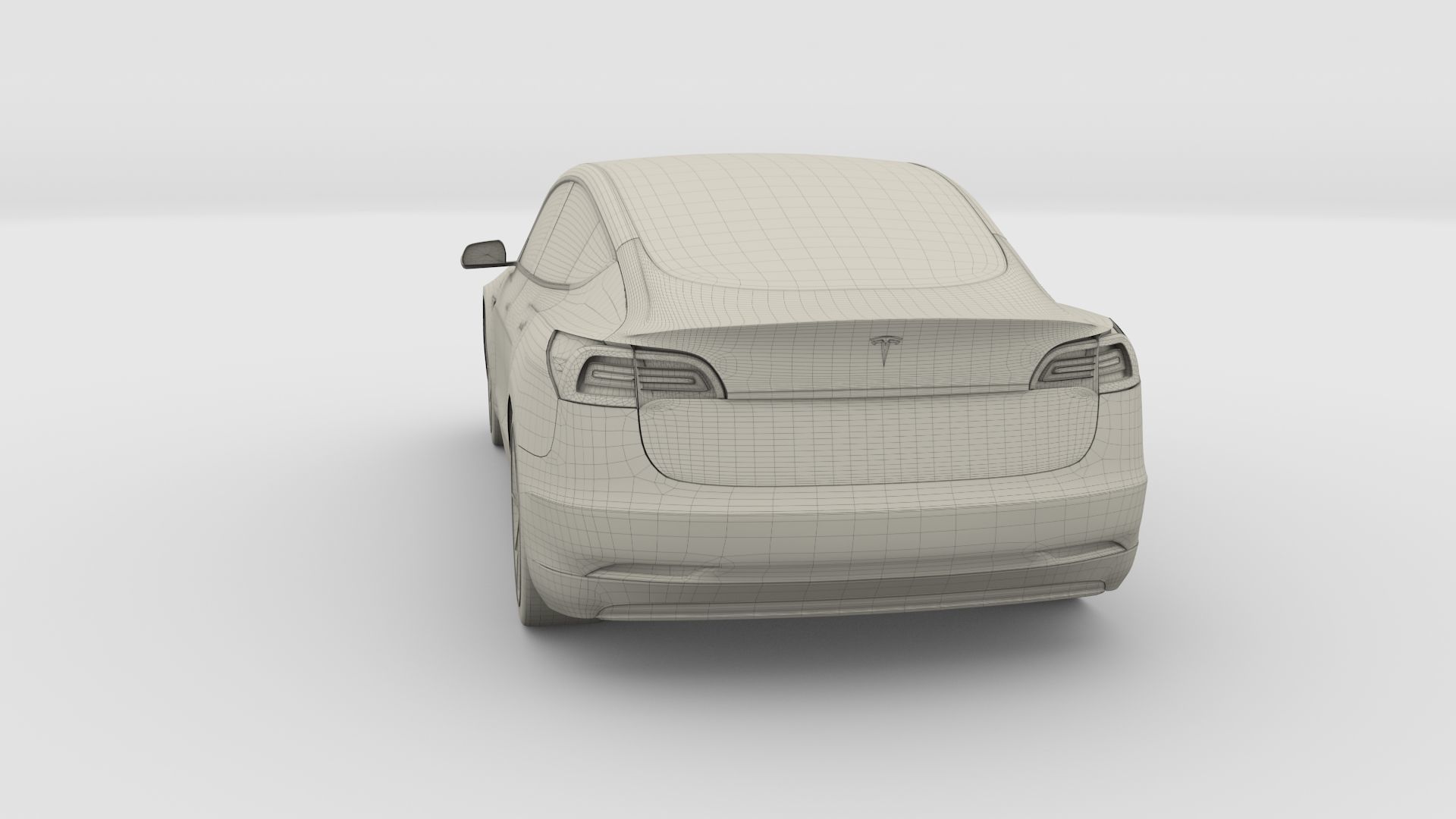 Tesla Model 3 Silver 3D model_29