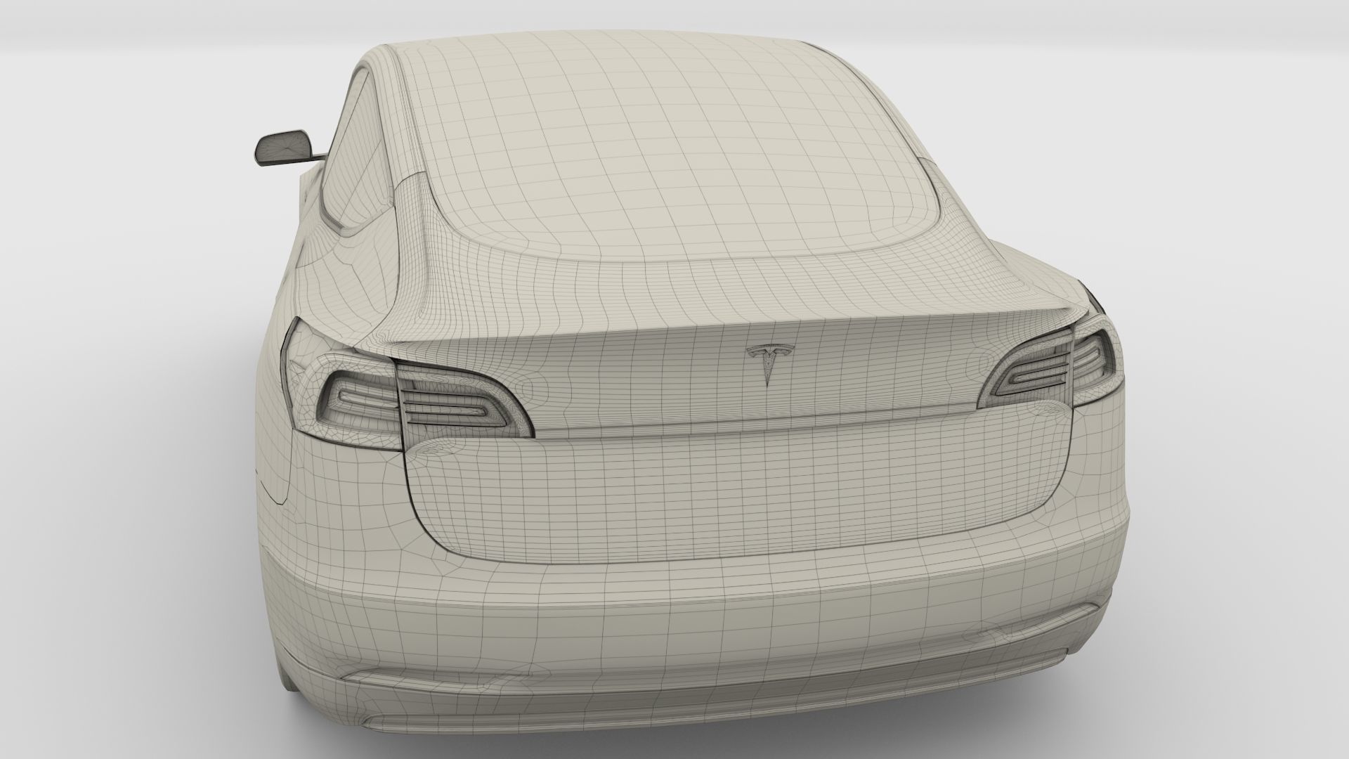 Tesla Model 3 Silver 3D model_22