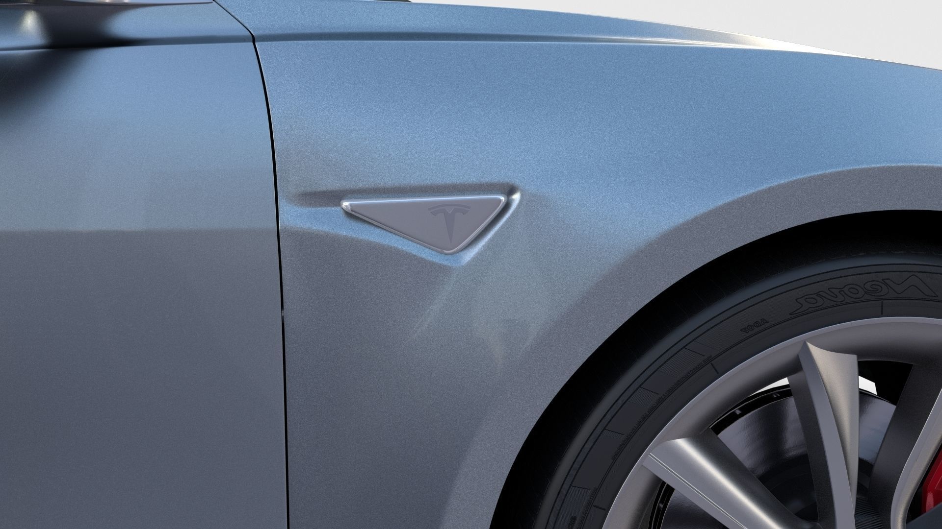 Tesla Model 3 Silver 3D model_39