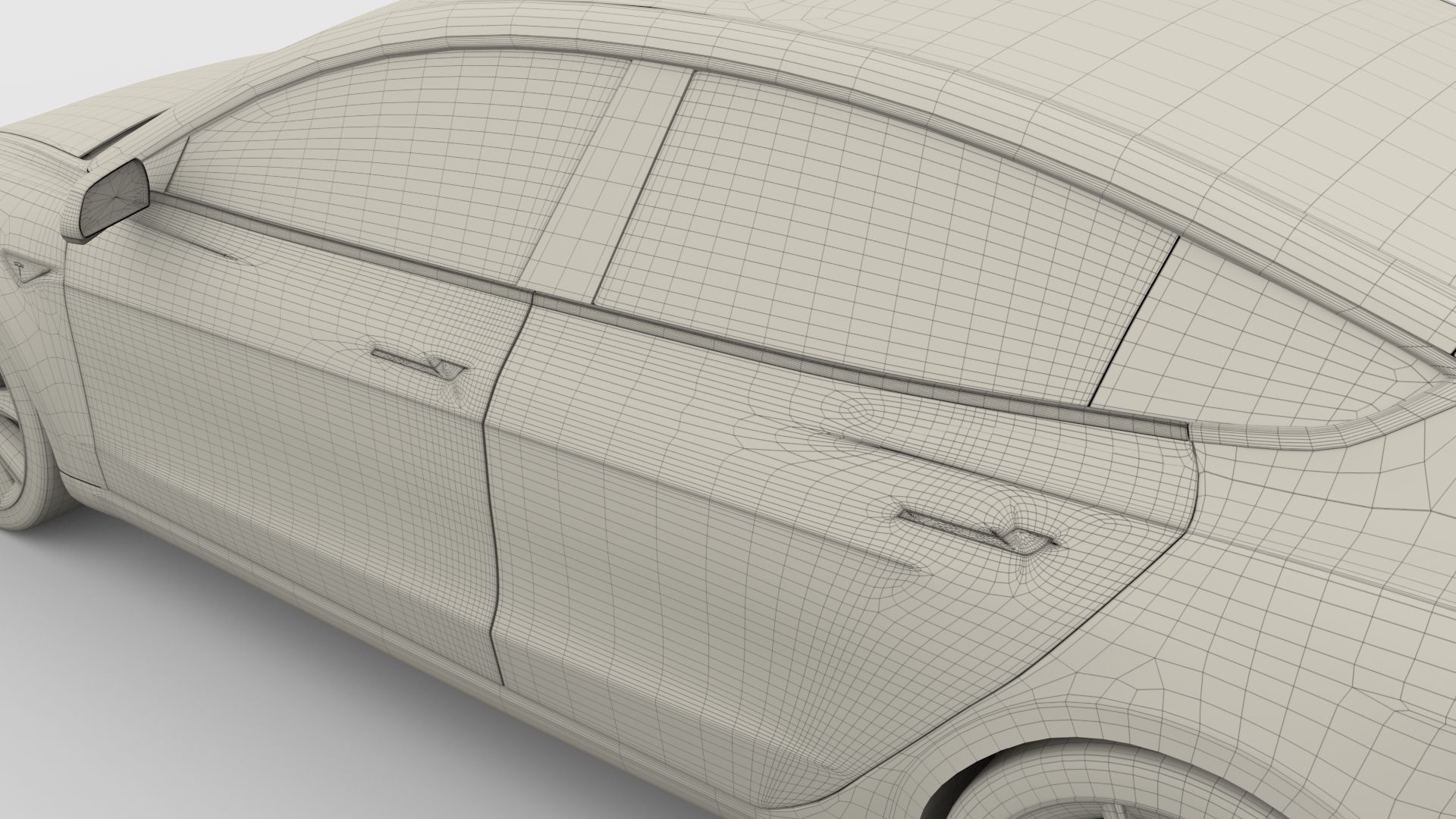 Tesla Model 3 Silver 3D model_34