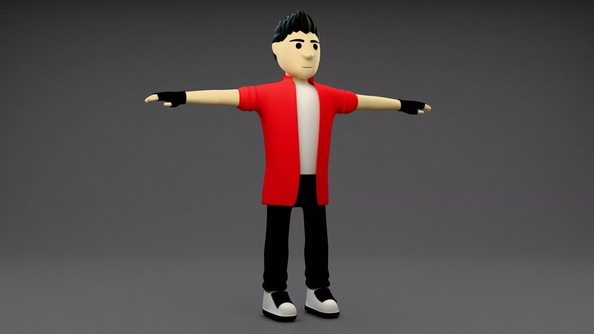 Stylized Alex Character Cartoon Game Character 3D Model Low-poly 3D model