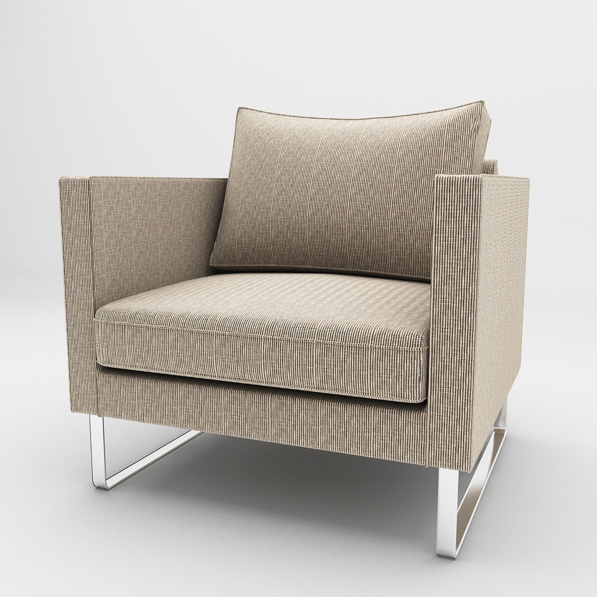 MELLBYchair three lounge chairs 3D model_6