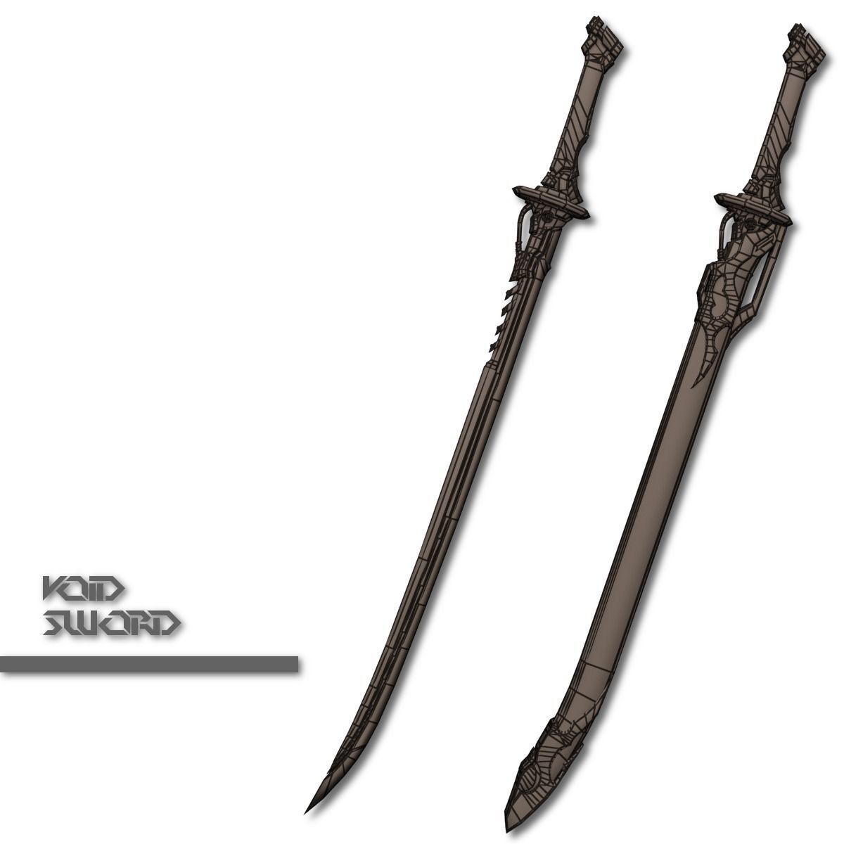 Void Sword Low-poly 3D model_21