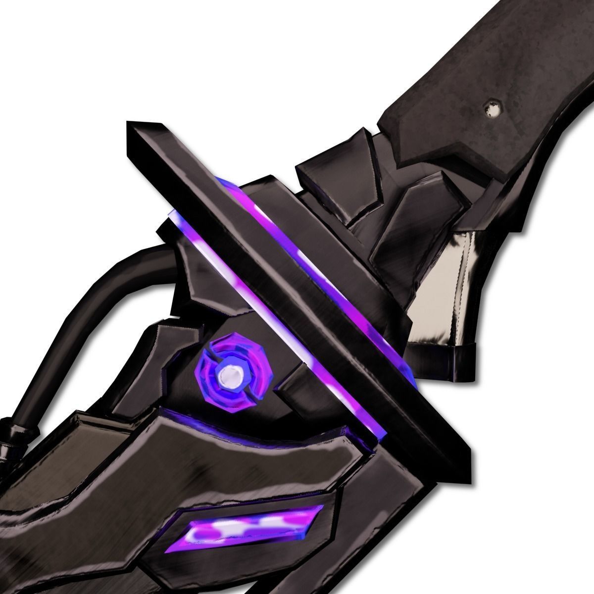Void Sword Low-poly 3D model_10