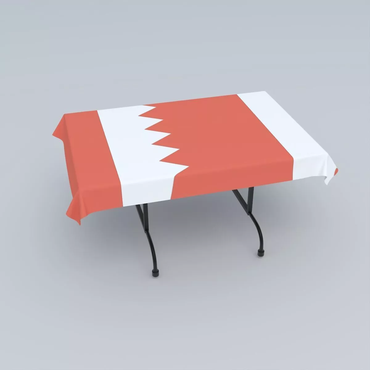 Flag of Bahrain 3D model