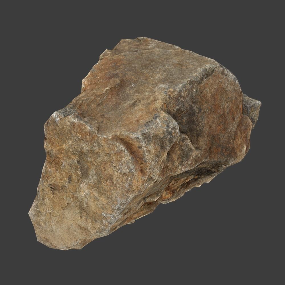 Emma Stone Low-poly 3D model_3