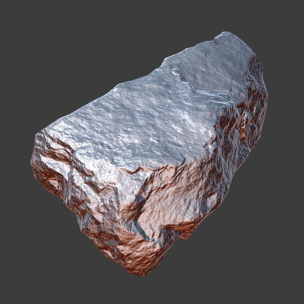 Emma Stone Low-poly 3D model_11