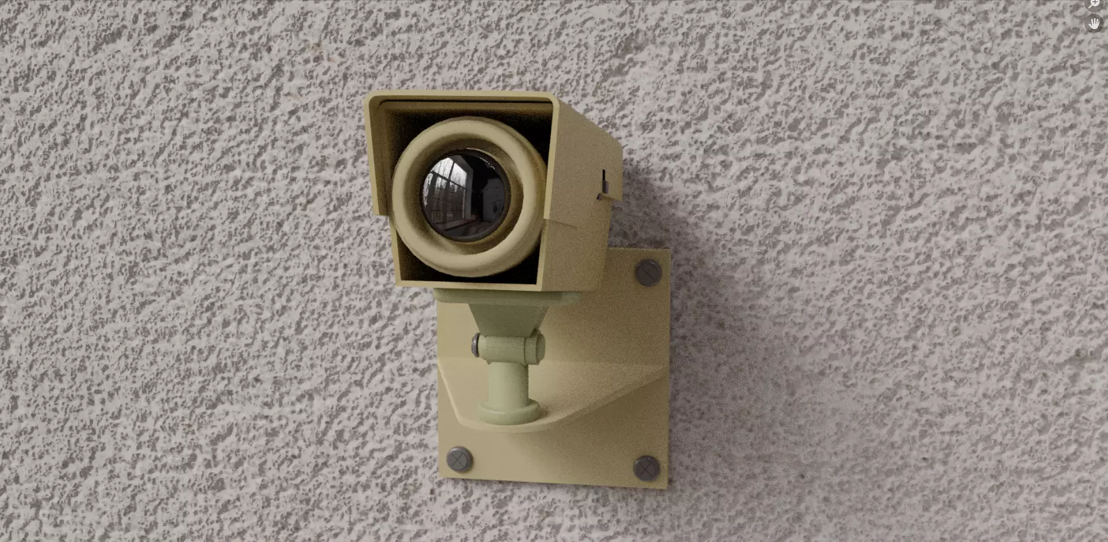 CCTV Camera low-poly 3d model 3D model