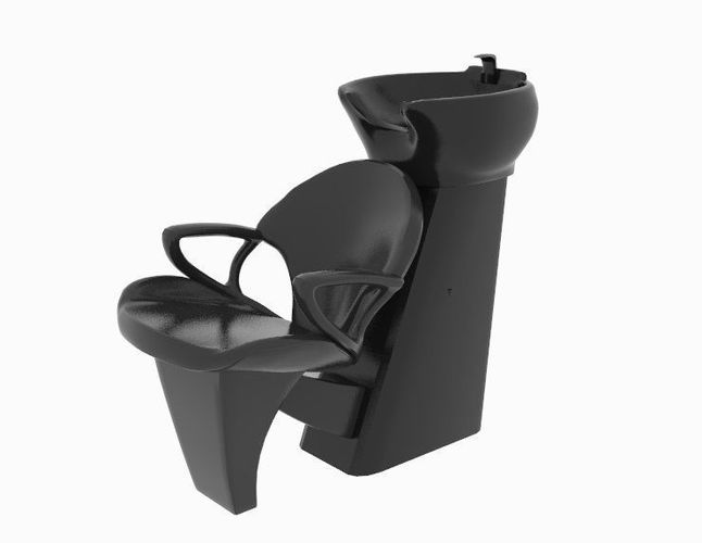 Lavacabeza hairdressing chair with sink Free 3D model