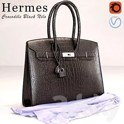 Hermes bag 3D model