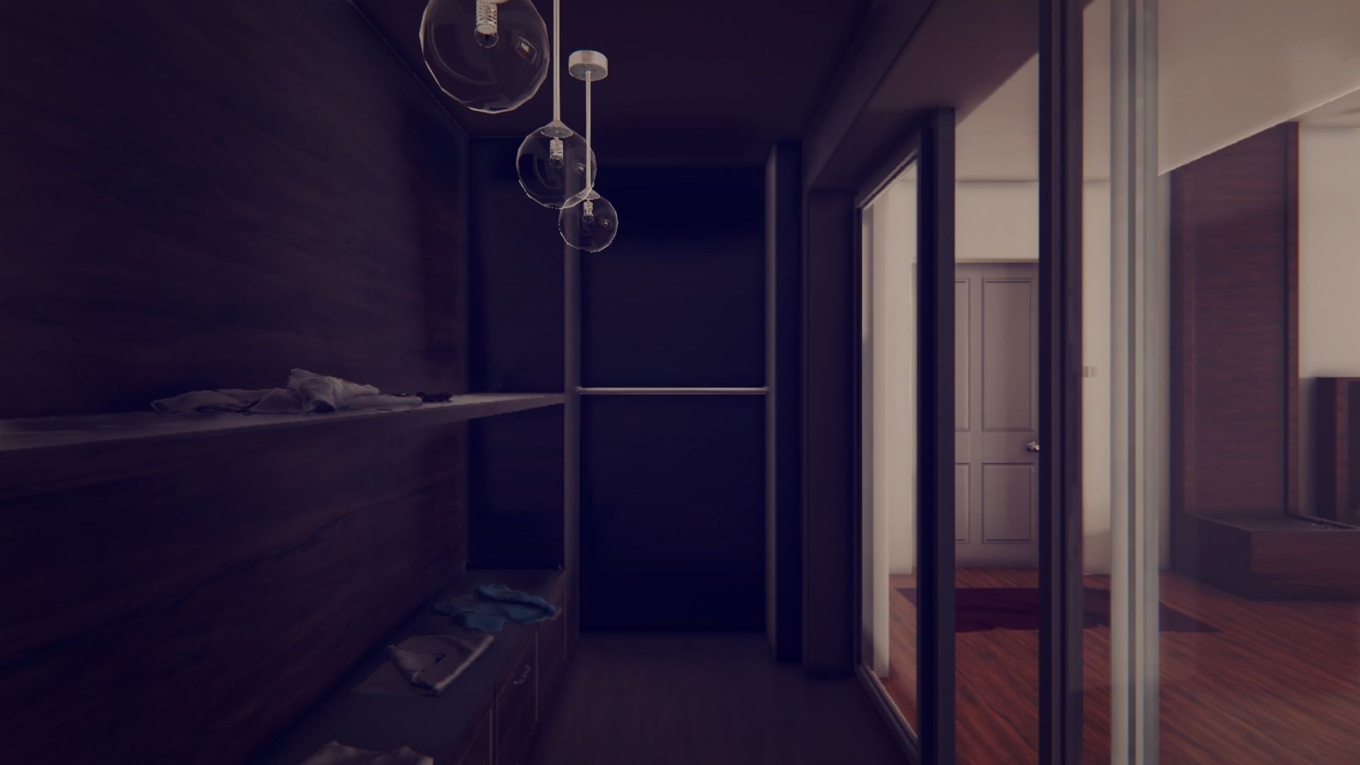 Modern Archviz Bedroom Low-poly 3D model_2