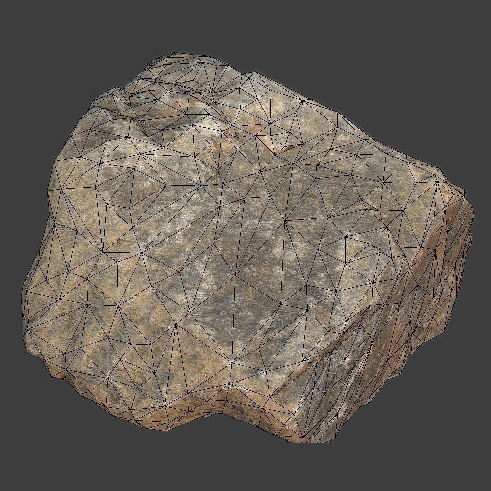 Vicky Stone Low-poly 3D model_4