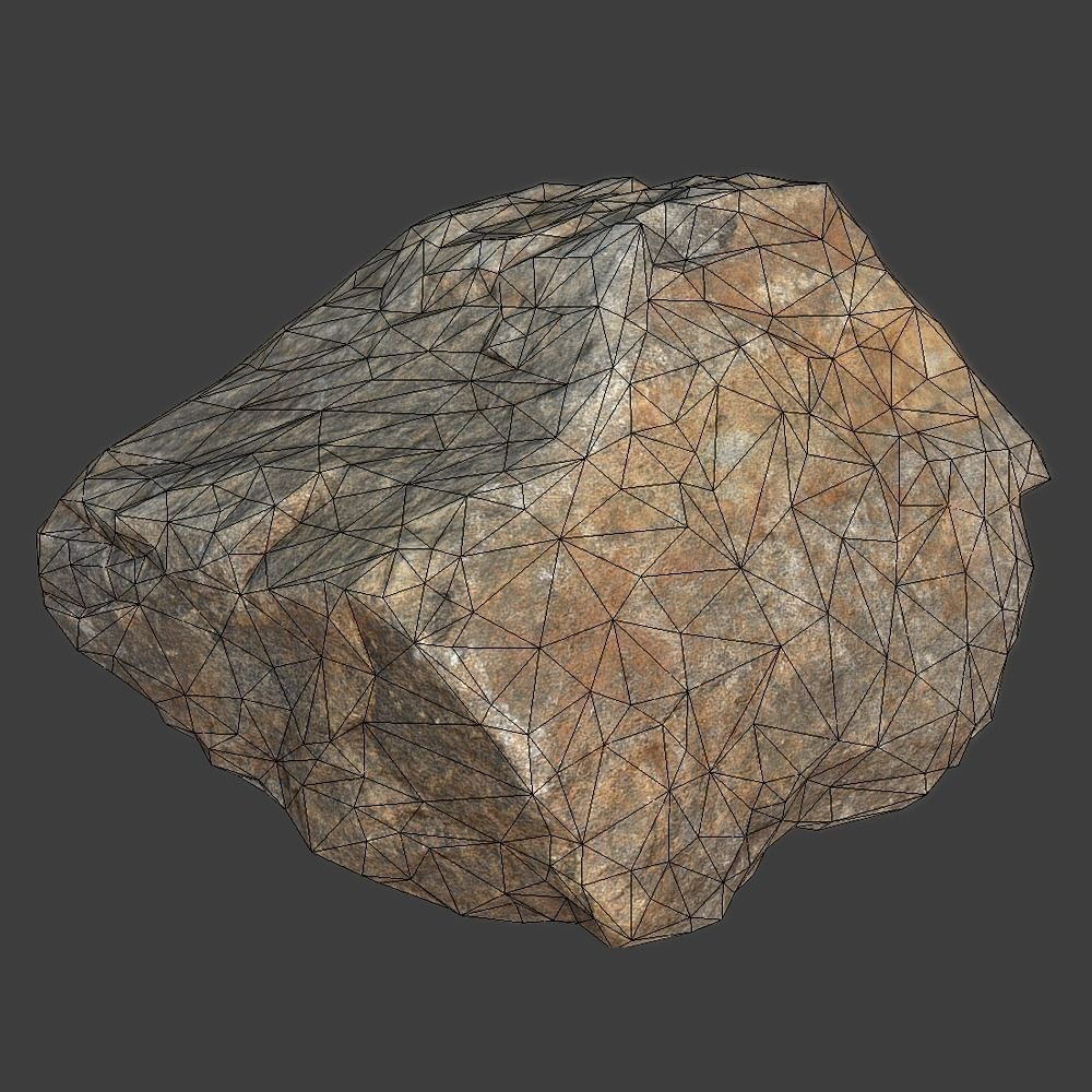 Vicky Stone Low-poly 3D model_9