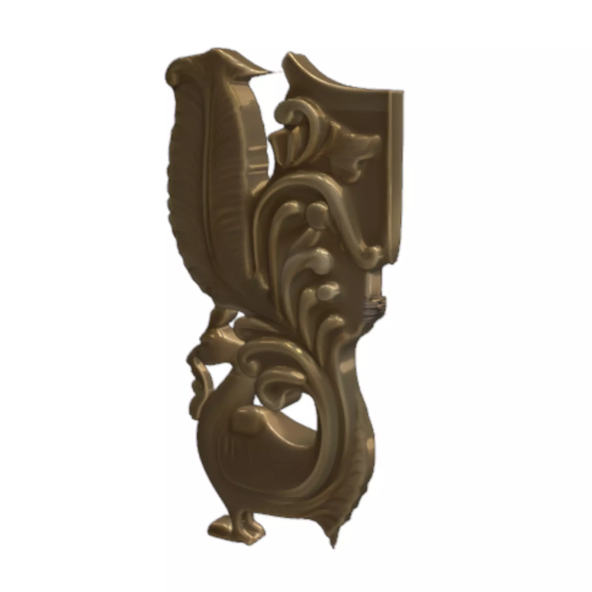 Baroque Ornament 3D Decoration Panel 3D print model