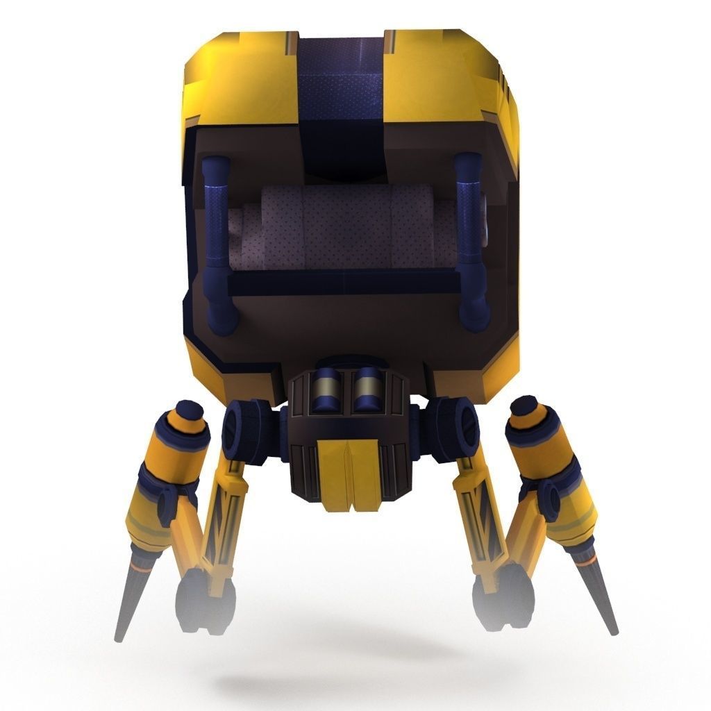 Utility Robot Low-poly 3D model_1