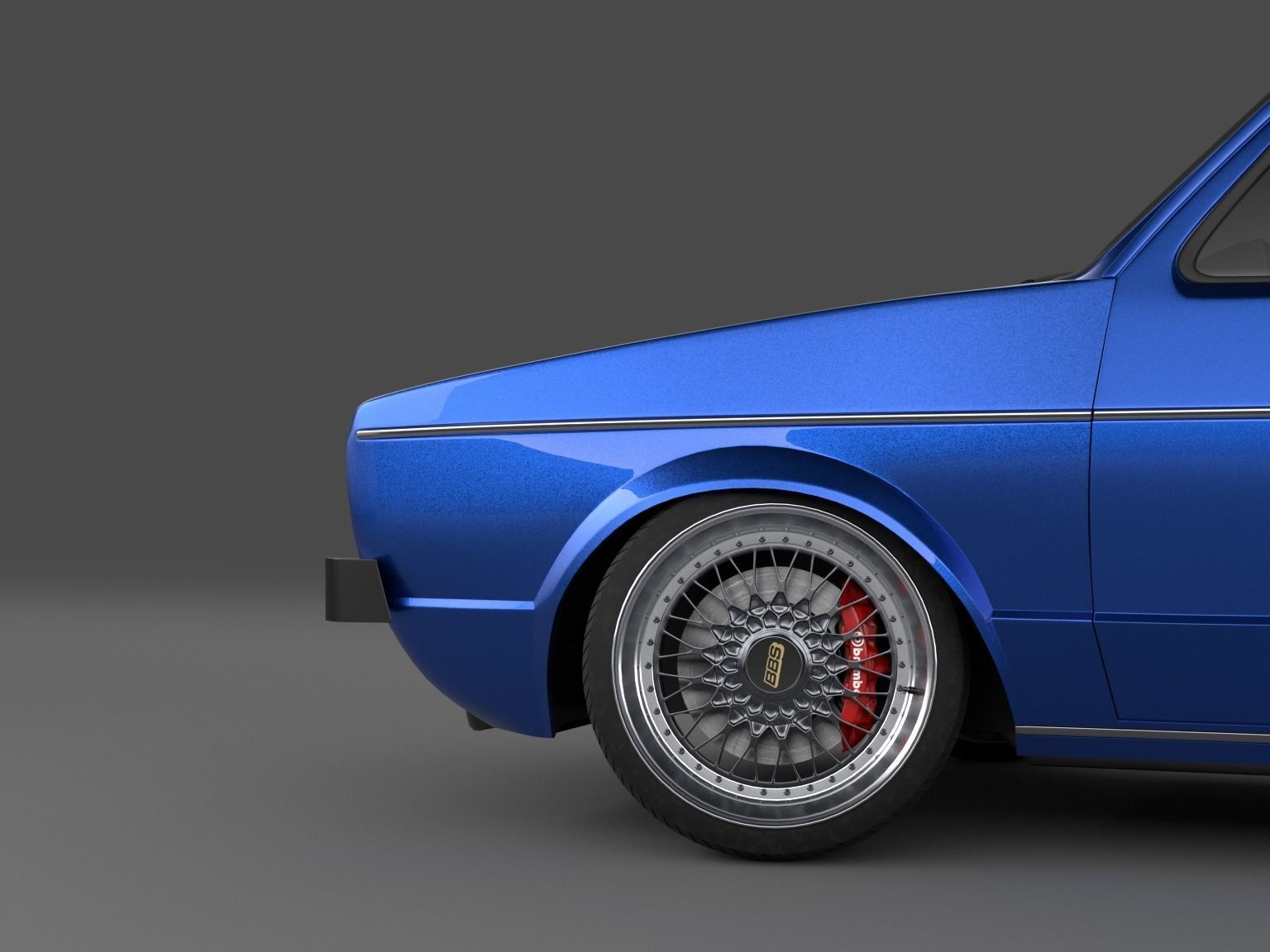 Volkswagen Golf Mk I 3D model_2