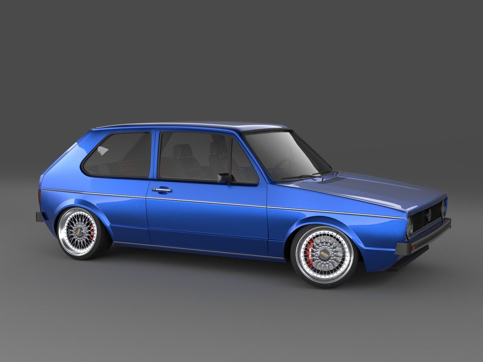 Volkswagen Golf Mk I 3D model_3