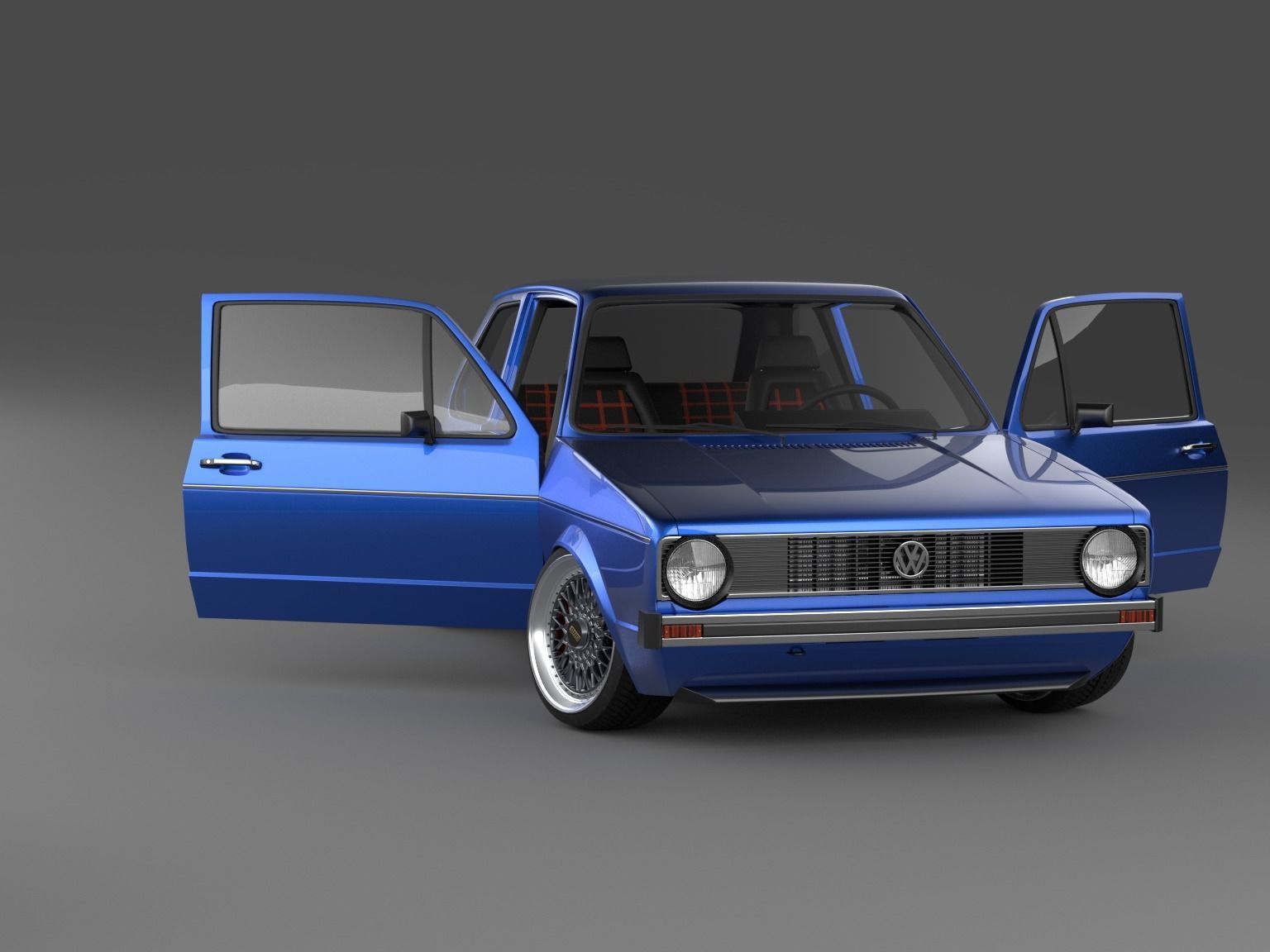 Volkswagen Golf Mk I 3D model_1