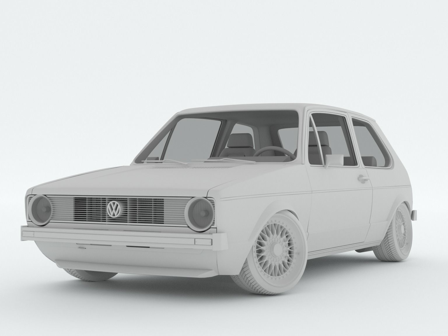Volkswagen Golf Mk I 3D model_11