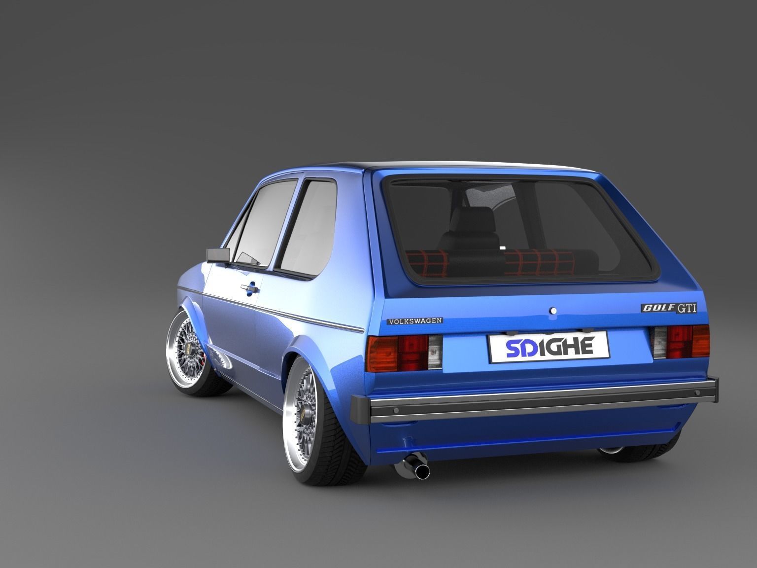 Volkswagen Golf Mk I 3D model_6