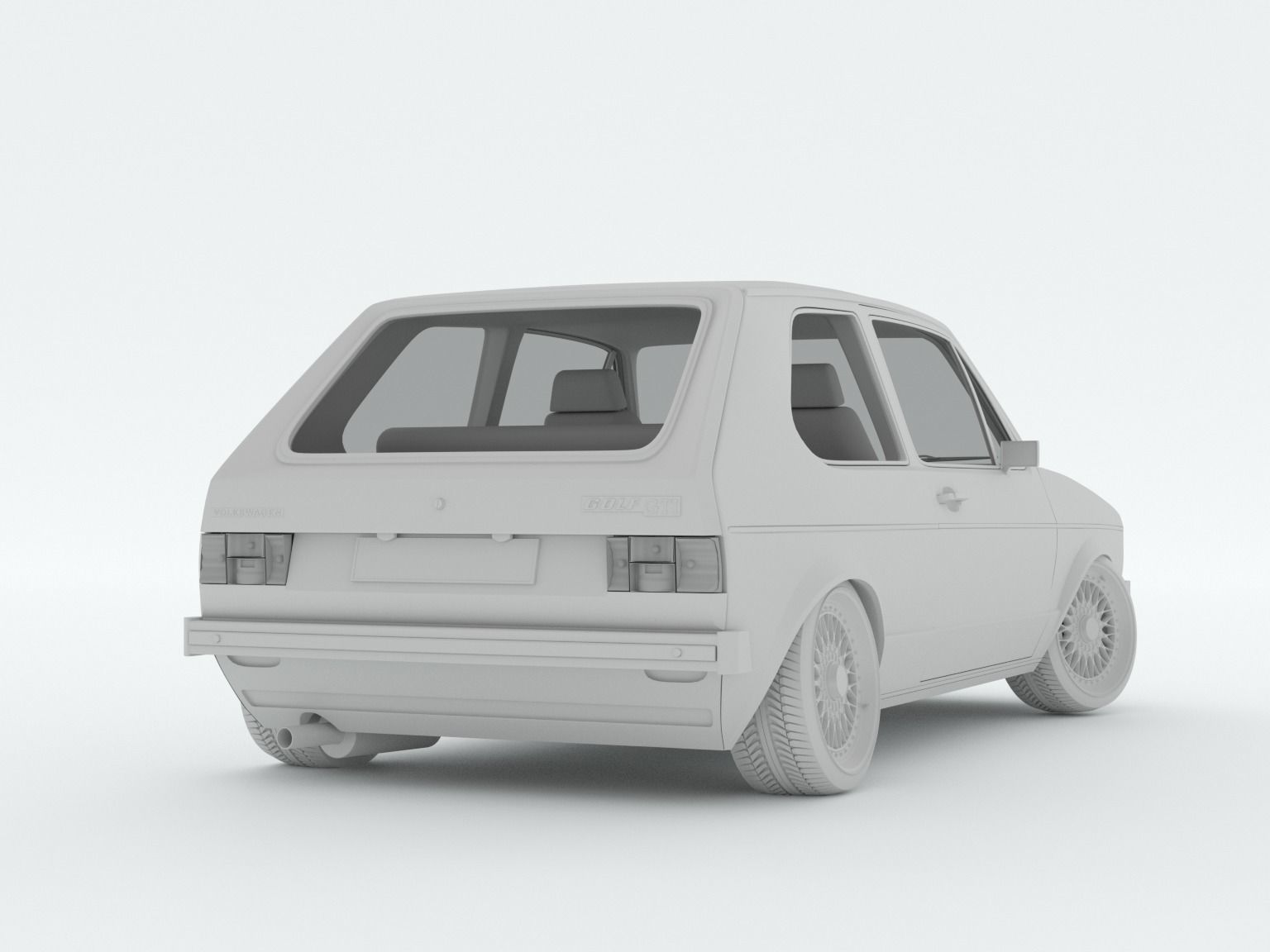 Volkswagen Golf Mk I 3D model_10