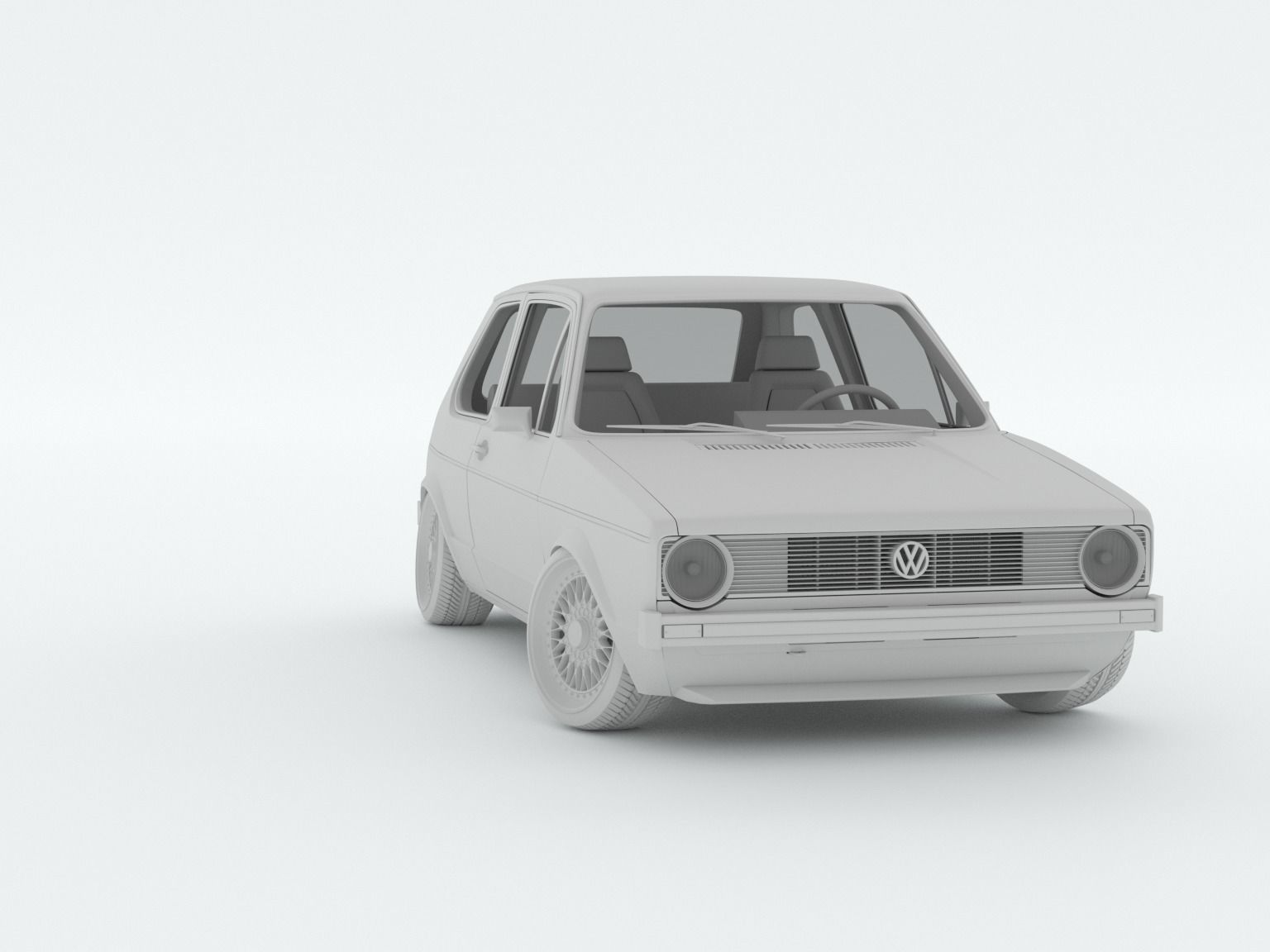 Volkswagen Golf Mk I 3D model_8