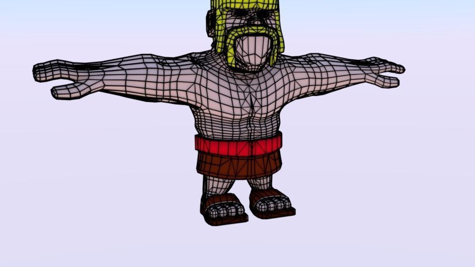 Barbarian jesus character Free 3D model_2