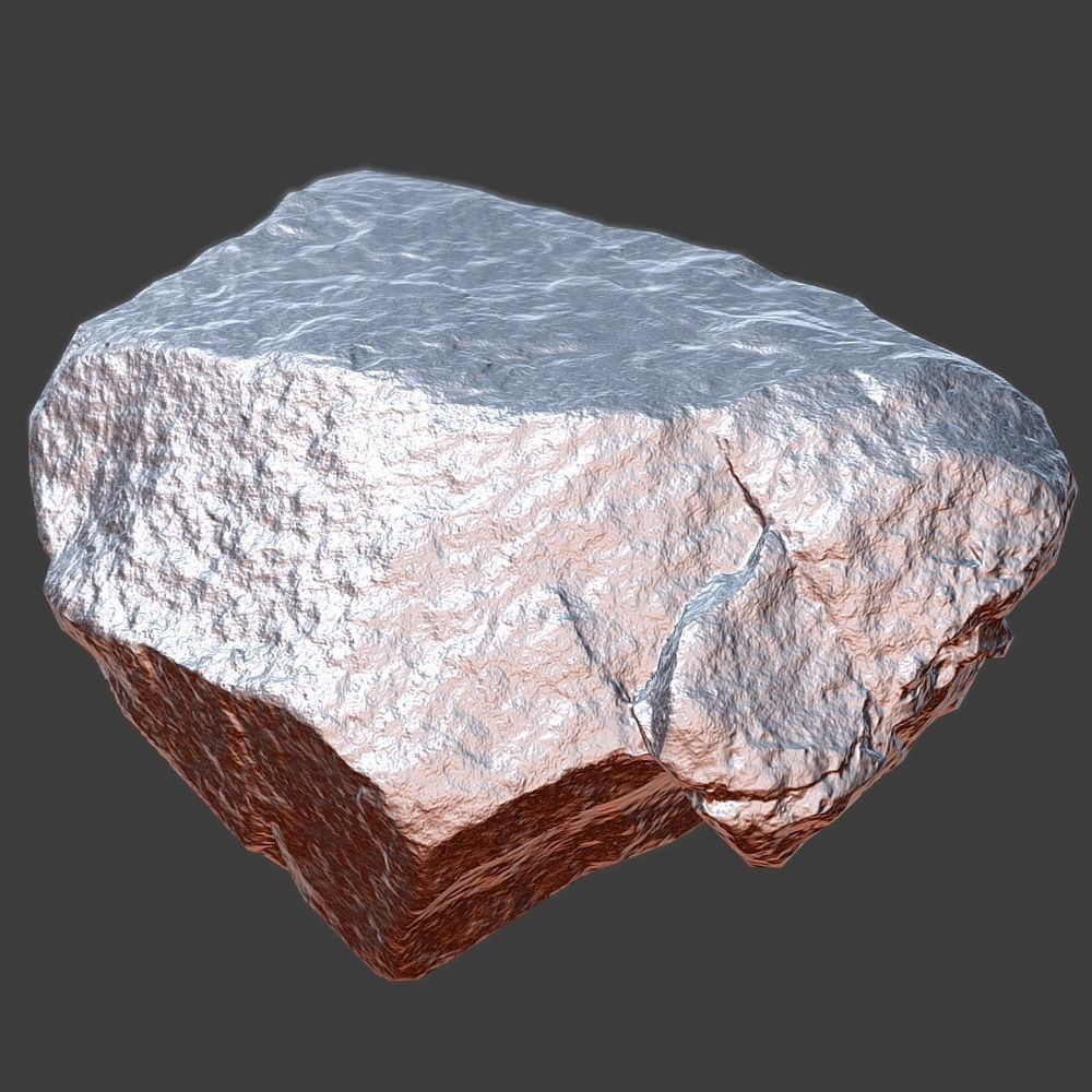 Rosie Stone Low-poly 3D model_3