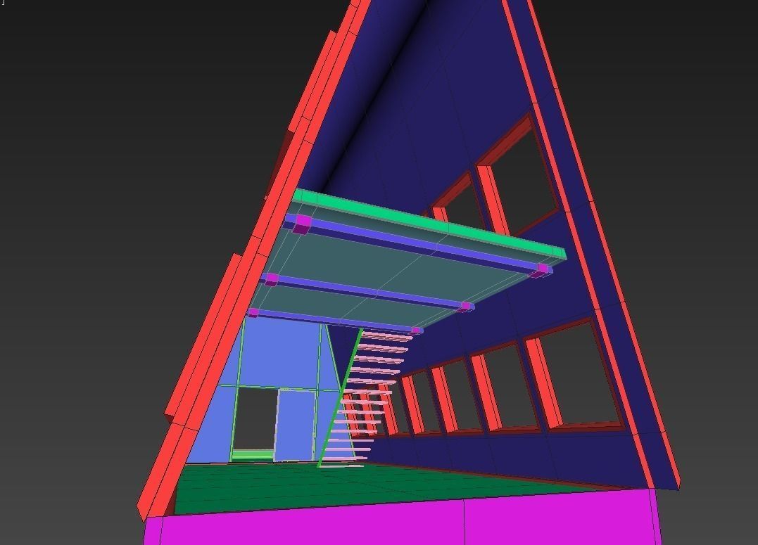 Basic Forest House Free low-poly 3D model_1