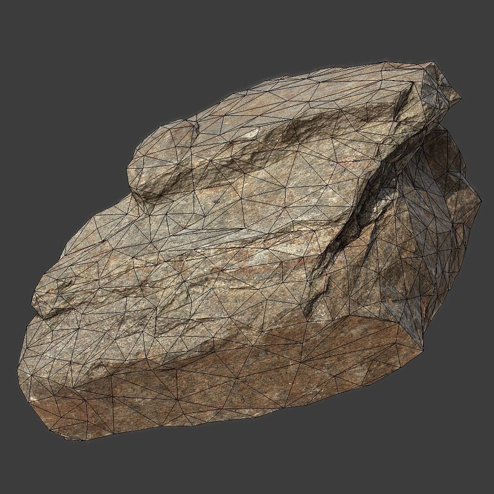 Ora Stone Low-poly 3D model_1