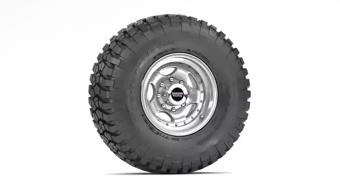 OFF ROAD WHEEL AND TIRE 3 3D model